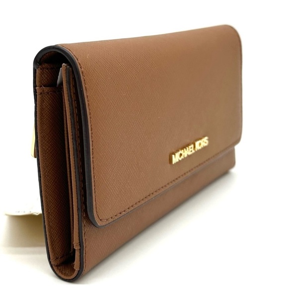 Michael Kors Large Trifold Wallet Luggage - Picture 3 of 9